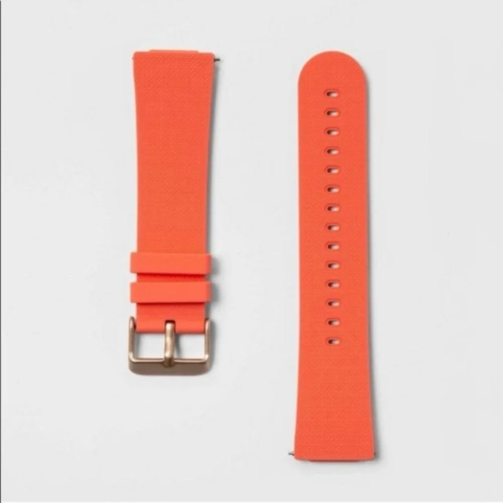NEW IN BOX! Heyday Bold Neon Coral Band for FITBIT‎ Versa